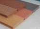 Plancher composé en plastique en bois coloré de Decking de Wpc pour l'espace extérieur 140 * 25mm